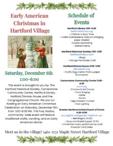Early American Christmas in Hartford Village, December 6, 2025.